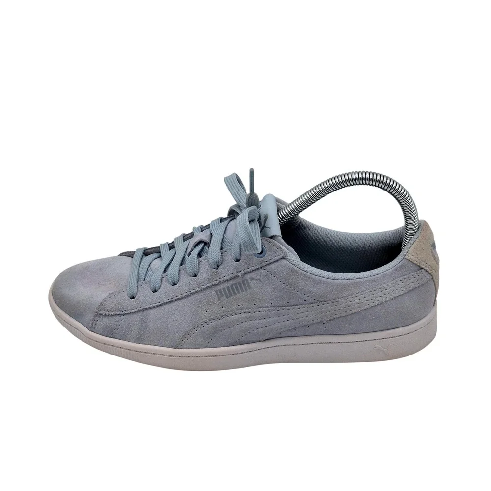 PUMA SoftFoam Shoes Womens‎ Size 8.5 Blue Suede Low Top Sneakers 367991 01